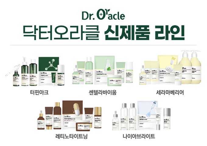 DOS-PAW 분류법에 의해 개발한 닥터오라클의 새로운 다섯 가지 스킨케어 라인.