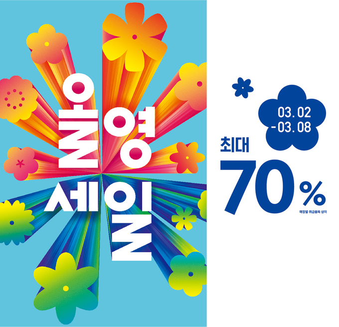 올리브영이 8일까지 올영세일을 열고 인기 제품을 최대 70% 할인 판매한다.