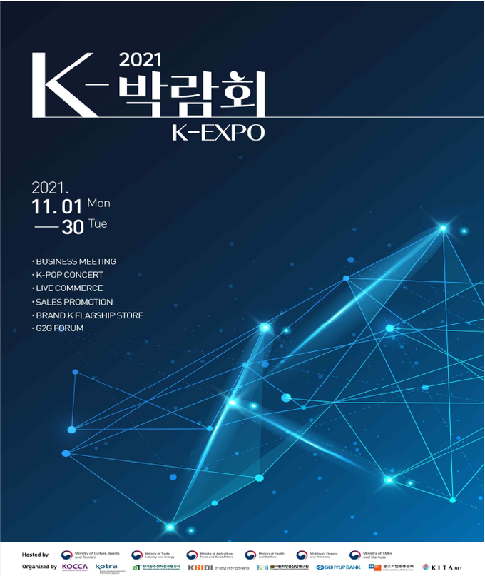 화장품‧패션‧식품이 어우러지는 ‘2021 케이-박람회’가 11월 한 달 동안 온‧오프라인에서 열린다.