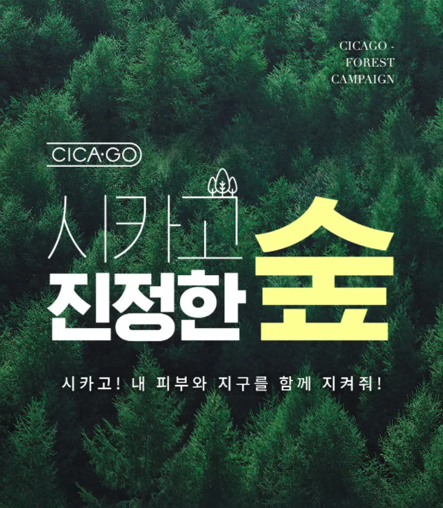 시카고 ‘진정한 숲 캠페인’ 이미지.