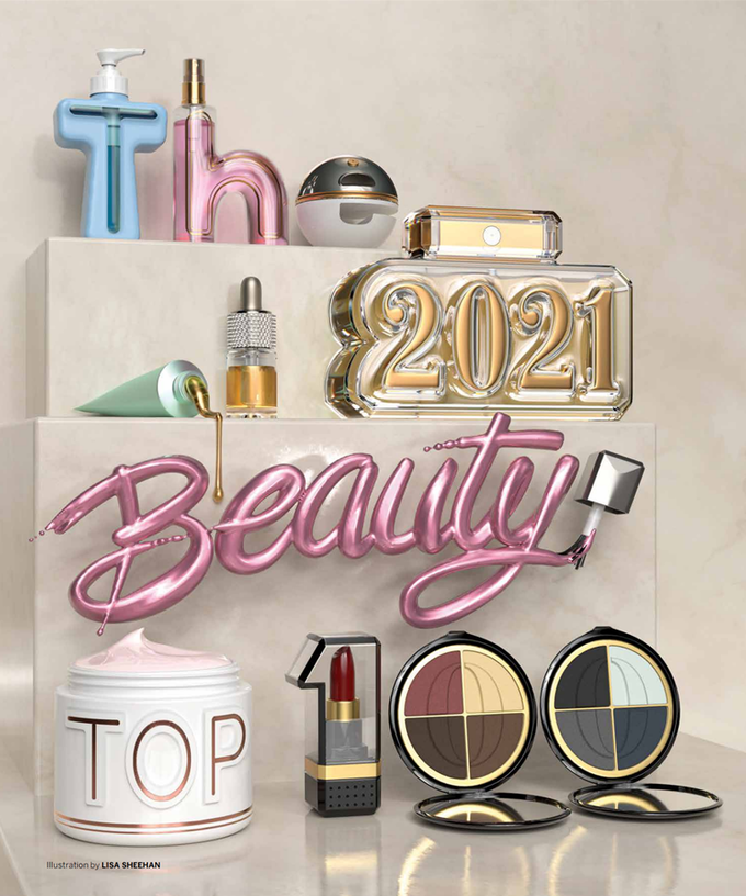 WWD가 발표한 ‘The 2021 Beauty Top 100’. 국내 기업은 LG·아모레·에이블씨엔씨 등이 100위 안에 들었다.