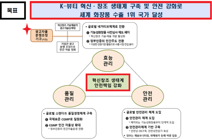 대한화장품협회가 미래 K-뷰티의 혁신 창조 생태계 구축을 위해 운영한 협의체 활동을 통해 규제혁신 방향과 목표를 도출하고 이를 위한 활동을 전개할 것을 밝혔다. 