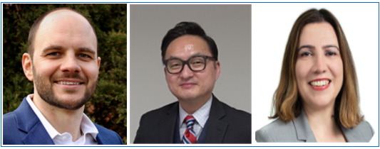 대한화장품협회가 진행하는 미국 화장품 제도 관련 웨비나에 강사로 나서는 Tom Jonaitis RegToxSolutions Inc. 대표·존 권 미국 엠톰글로벌 대표·BBB National Programs Anahid Ugurlayan Deputy Director. <사진 왼쪽부터>