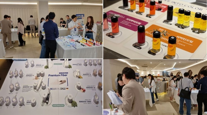 (주)수이케이가 진행한 VIP 초청 전시회 내 홍보활동과 클라이언트 사 담당자들과의 만남의 모습들. 