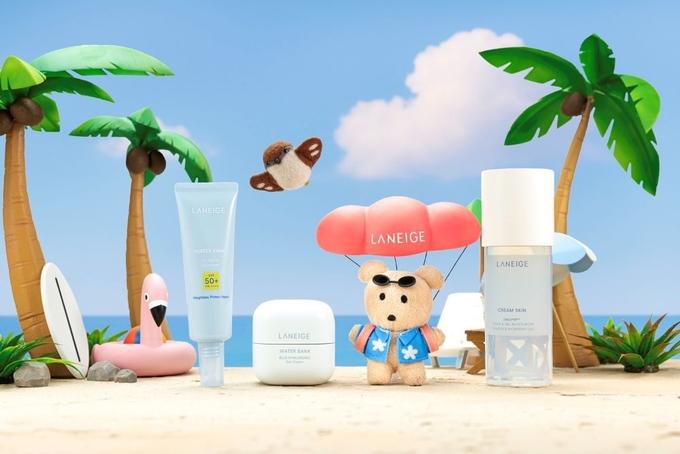 라네즈 X 깜자 여름 시즌 한정판(젤크림 스킨·워터뱅크 젤크림·워터뱅크 선크림)