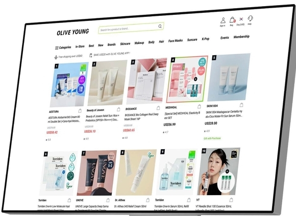 올리브영을 올 상반기 글로벌몰의 매출이 전년 동기 대비 70% 증가했다고 밝혔다. 