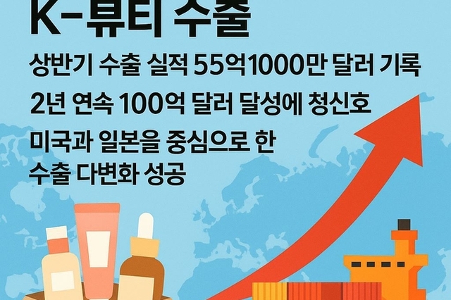 상반기 화장품 수출액 55억1000만$…전년 대비 14.8 증가