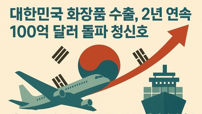화장품 수출, 100억$ 고지 넘어 역대 최고 기록 도전!