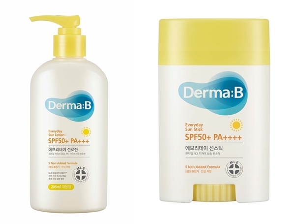 더마비(Derma:B)는 언제 어디서나 365일 자외선을 차단해주는 더마비 에브리데이 선로션과 더마비 에브리데이 선스틱을 출시한다.