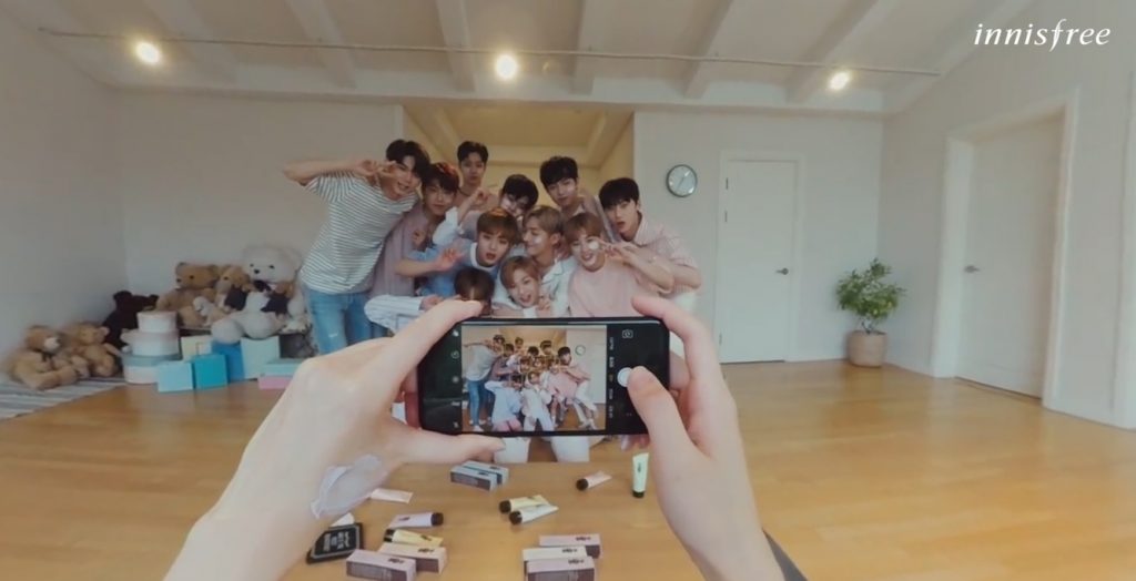 이니스프리 컬러마스크x워너원 360도영상