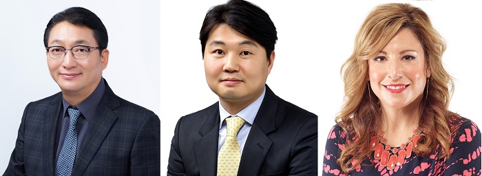 안세홍 아모레퍼시픽 대표이사 사장, 김영목 이니스프리 대표이사 상무, 제시카 핸슨 아모레퍼시픽 미국법인장(상무) <사진 왼쪽부터> 안세홍 아모레퍼시픽 대표이사 사장, 김영목 이니스프리 대표이사 상무, 제시카 핸슨 아모레퍼시픽 미국법인장(상무)