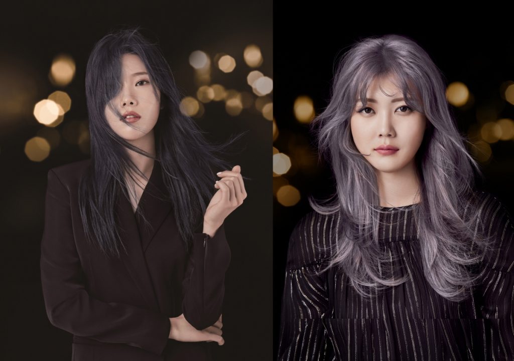 아모스프로페셔널이 선정한 2017년 베스트 헤어 컬러 다크 블루진&라벤더 애쉬
