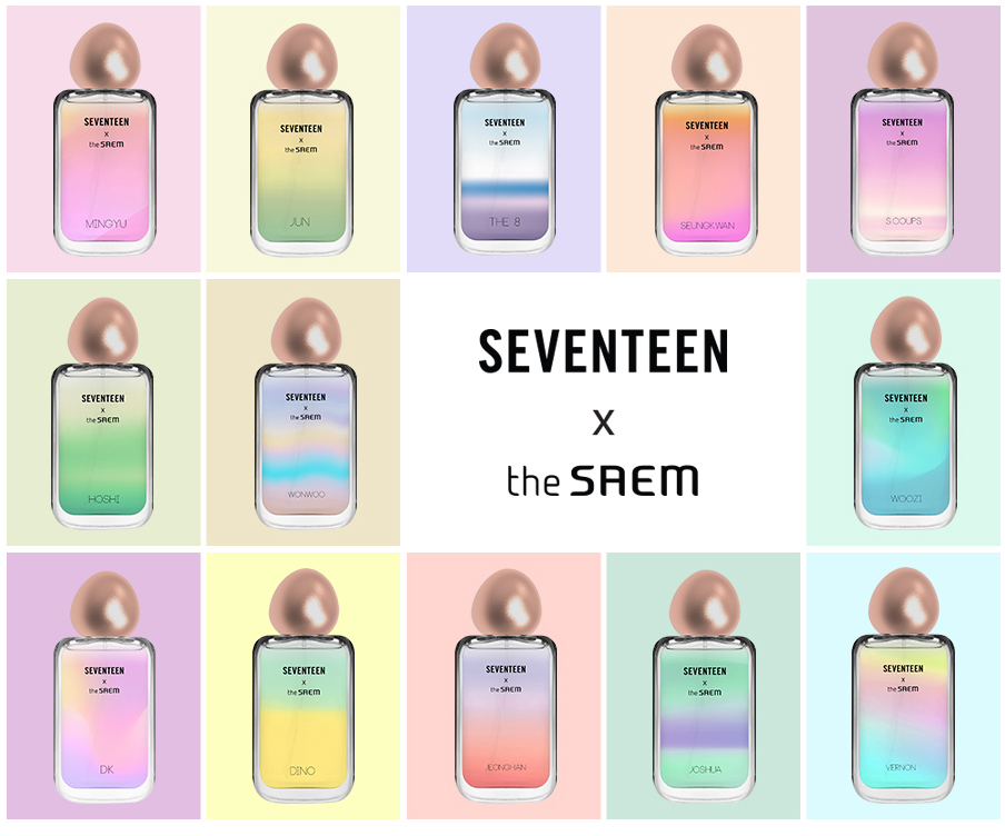 더샘이 8월 말까지 ‘더샘X세븐틴 시그니쳐 퍼퓸’ 컬렉션 사전 예약 판매를 실시한다.